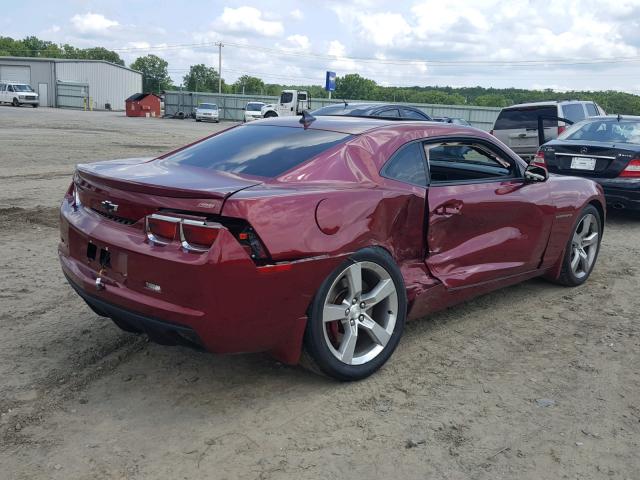 2G1FK1EJ6B9114534 - 2011 CHEVROLET CAMARO 2SS MAROON photo 4