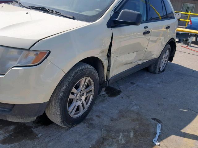 2FMDK46C97BA58309 - 2007 FORD EDGE SE WHITE photo 9