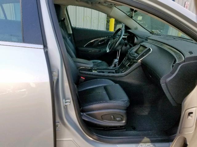 1G4GB5G35GF279972 - 2016 BUICK LACROSSE SILVER photo 5