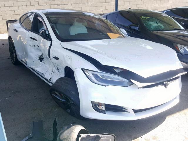 5YJSA1E40HF219402 - 2017 TESLA MODEL S WHITE photo 1