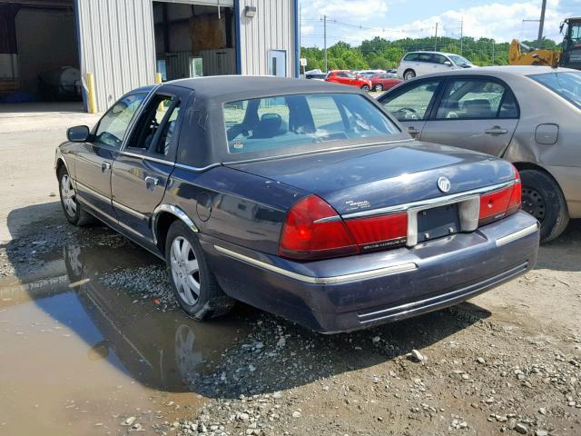 2MEFM74W8XX604346 - 1999 MERCURY GRAND MARQ BLUE photo 3