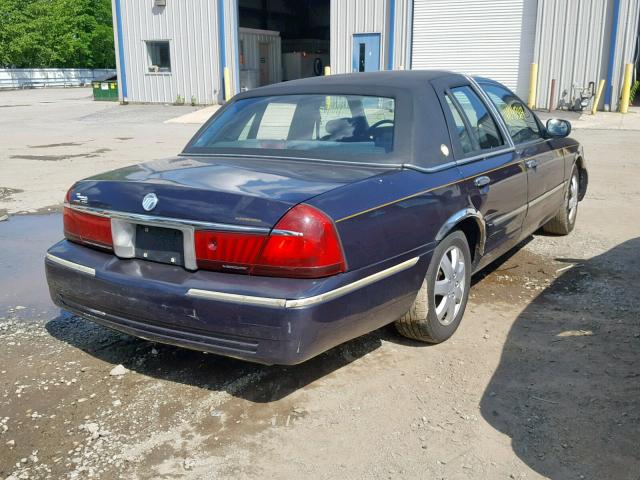 2MEFM74W8XX604346 - 1999 MERCURY GRAND MARQ BLUE photo 4