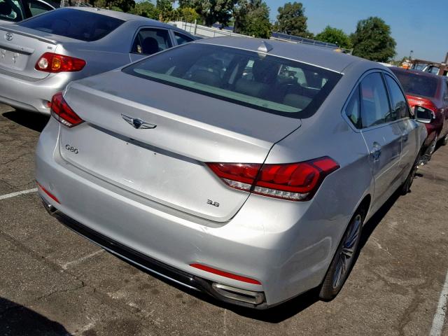 KMHGN4JE7JU244140 - 2018 GENESIS G80 BASE SILVER photo 4