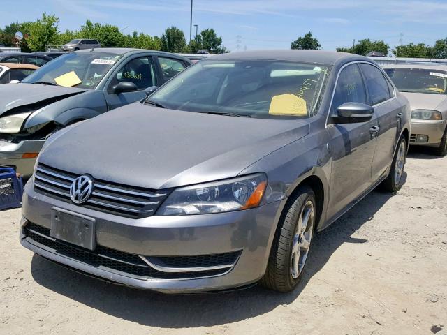 1VWAT7A3XEC022572 - 2014 VOLKSWAGEN PASSAT S GRAY photo 2