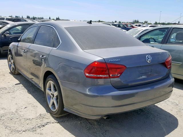 1VWAT7A3XEC022572 - 2014 VOLKSWAGEN PASSAT S GRAY photo 3