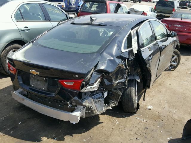1G1ZB5STXGF340956 - 2016 CHEVROLET MALIBU LS BLACK photo 4