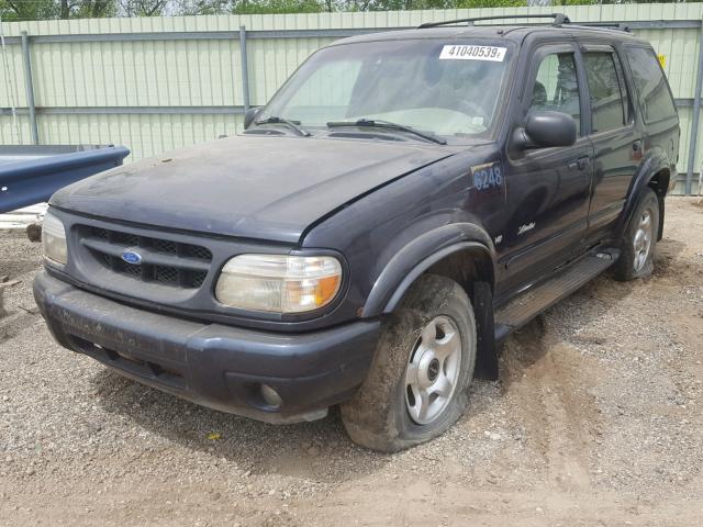 1FMZU35P1XZB83087 - 1999 FORD EXPLORER BLUE photo 2