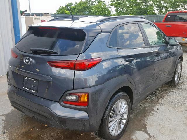 KM8K62AA0JU179799 - 2018 HYUNDAI KONA SEL GRAY photo 4