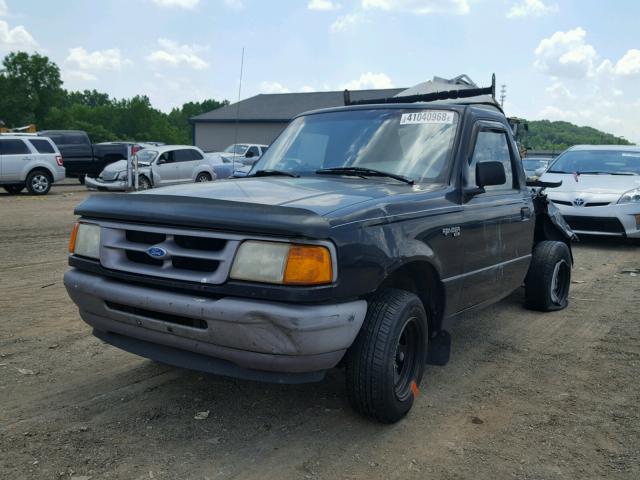 1FTCR10A1VTA17591 - 1997 FORD RANGER BLACK photo 2