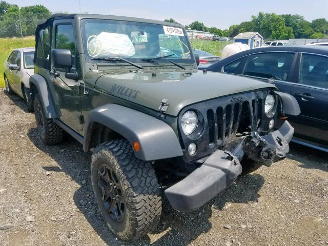 1C4AJWAG6GL118286 - 2016 JEEP WRANGLER S GREEN photo 1