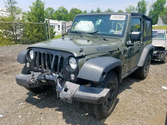 1C4AJWAG6GL118286 - 2016 JEEP WRANGLER S GREEN photo 2