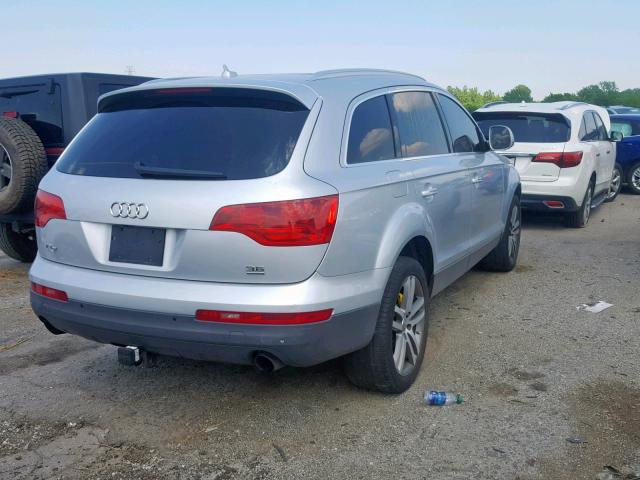 WA1BY74L48D024654 - 2008 AUDI Q7 3.6 QUA SILVER photo 4