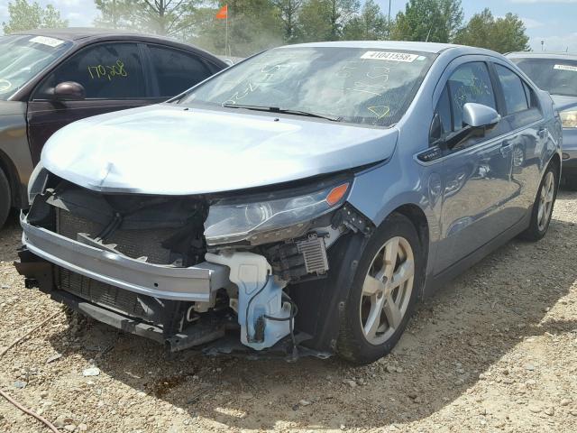 1G1RD6E4XDU126075 - 2013 CHEVROLET VOLT BLUE photo 2