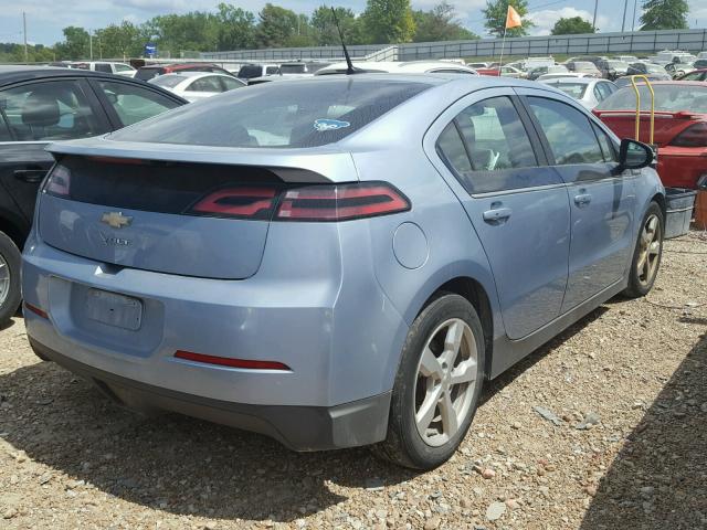 1G1RD6E4XDU126075 - 2013 CHEVROLET VOLT BLUE photo 4