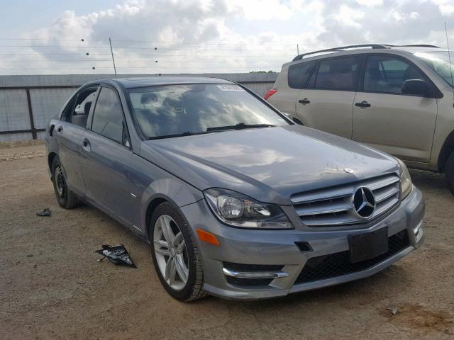 WDDGF4HB2CA618743 - 2012 MERCEDES-BENZ C 250 GRAY photo 1