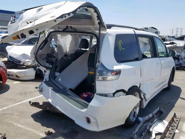 5TDXK3DC8BS054239 - 2011 TOYOTA SIENNA SPO WHITE photo 4