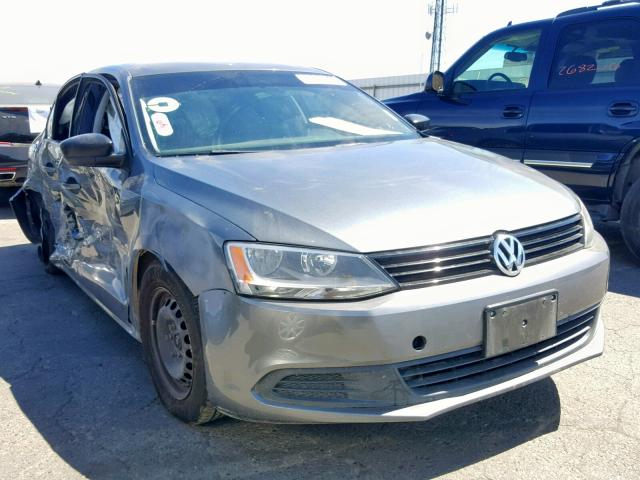 3VW2K7AJ5EM323853 - 2014 VOLKSWAGEN JETTA BASE CHARCOAL photo 1