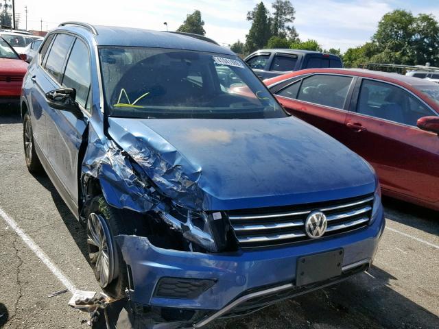 3VV0B7AX3KM058555 - 2019 VOLKSWAGEN TIGUAN S BLUE photo 1