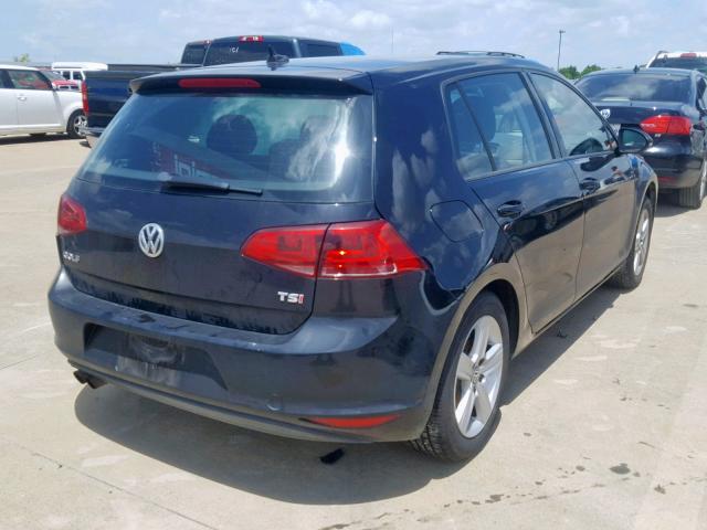 3VW217AU3HM030051 - 2017 VOLKSWAGEN GOLF S BLACK photo 4