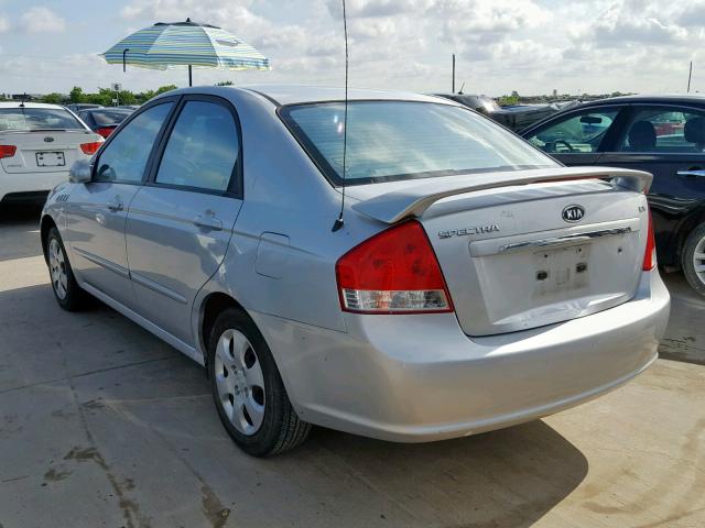 KNAFE121975449680 - 2007 KIA SPECTRA EX SILVER photo 3