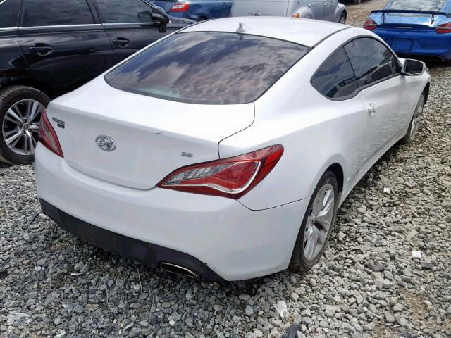 KMHHT6KJ4FU129603 - 2015 HYUNDAI GENESIS CO WHITE photo 4