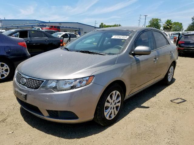 KNAFU4A22C5602618 - 2012 KIA FORTE EX GRAY photo 2