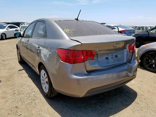 KNAFU4A22C5602618 - 2012 KIA FORTE EX GRAY photo 3