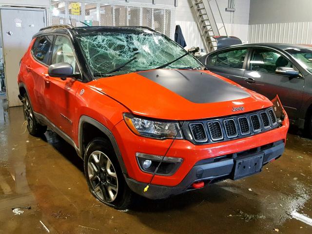 3C4NJDDB1JT238854 - 2018 JEEP COMPASS TR ORANGE photo 1