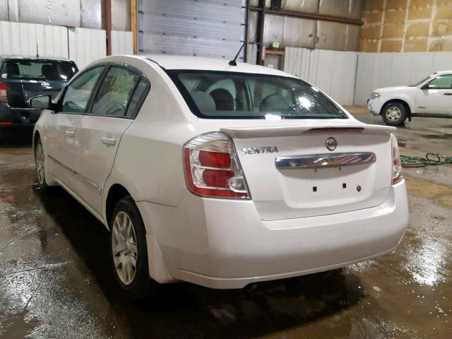 3N1AB6AP7BL686334 - 2011 NISSAN SENTRA 2.0 WHITE photo 3