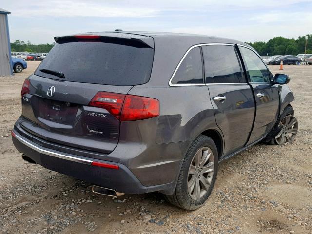 2HNYD2H61CH544920 - 2012 ACURA MDX ADVANC GRAY photo 4