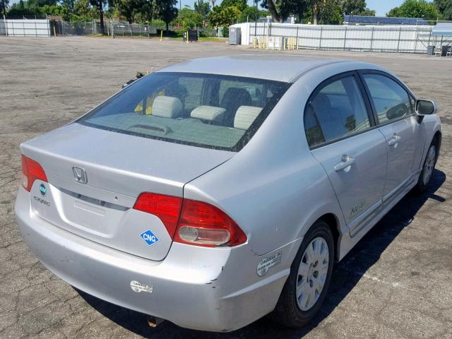 1HGFA46537L000411 - 2007 HONDA CIVIC GX SILVER photo 4