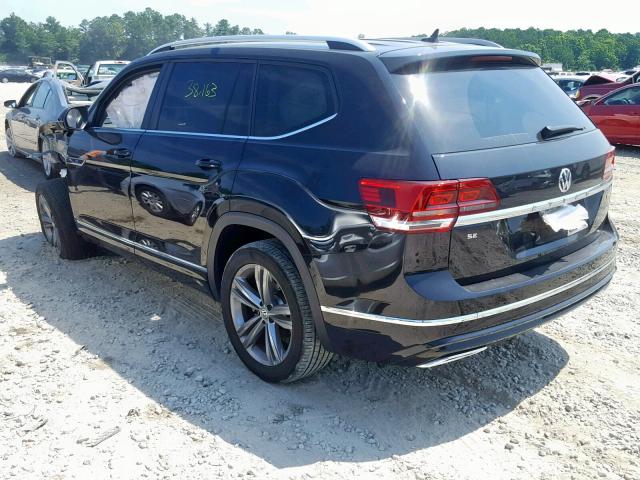 1V2FR2CA5JC535291 - 2018 VOLKSWAGEN ATLAS SE BLACK photo 3