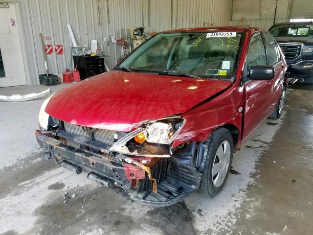 JA3AJ26E14U013000 - 2004 MITSUBISHI LANCER ES RED photo 9