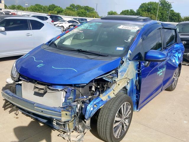 3HGGK5H83GM704380 - 2016 HONDA FIT EX BLUE photo 2