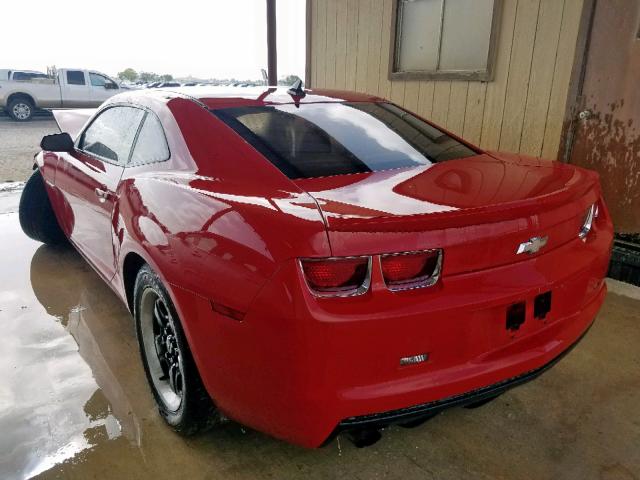 2G1FA1E34D9198831 - 2013 CHEVROLET CAMARO LS RED photo 3