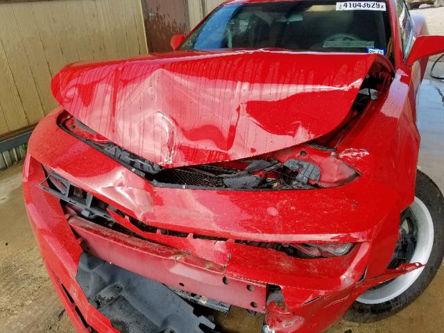 2G1FA1E34D9198831 - 2013 CHEVROLET CAMARO LS RED photo 7