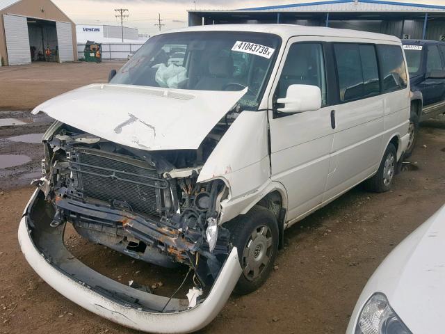 WV2MH4709YH054659 - 2000 VOLKSWAGEN EUROVAN MV WHITE photo 2