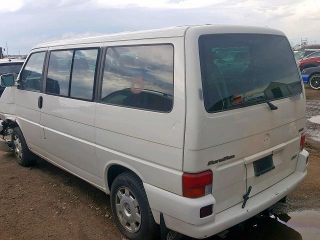 WV2MH4709YH054659 - 2000 VOLKSWAGEN EUROVAN MV WHITE photo 3