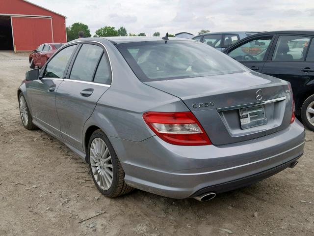 WDDGF8FB2BF558930 - 2011 MERCEDES-BENZ C 250 4MAT GRAY photo 3