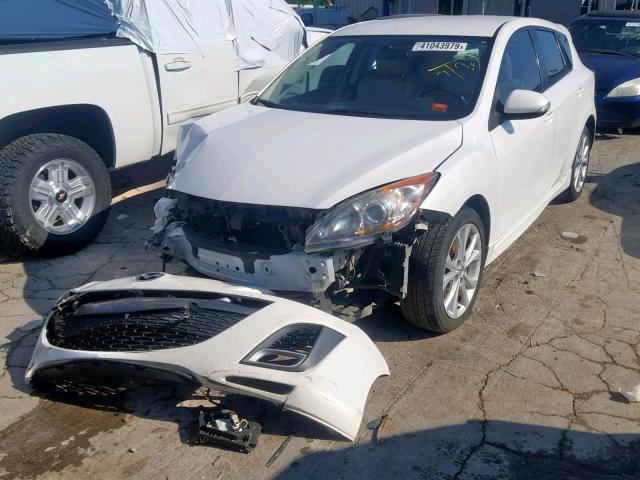 JM1BL1H56A1214217 - 2010 MAZDA 3 S WHITE photo 2