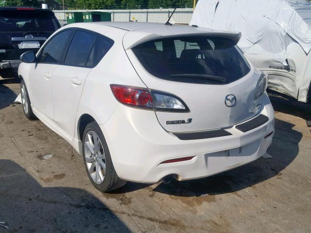 JM1BL1H56A1214217 - 2010 MAZDA 3 S WHITE photo 3