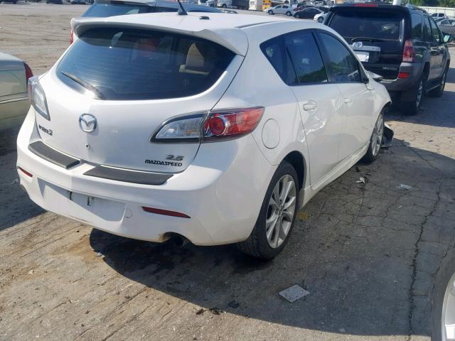 JM1BL1H56A1214217 - 2010 MAZDA 3 S WHITE photo 4