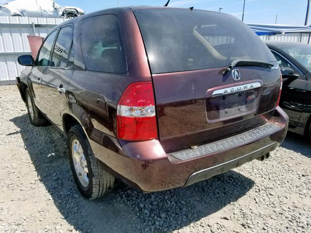 2HNYD18251H508409 - 2001 ACURA MDX BURGUNDY photo 3