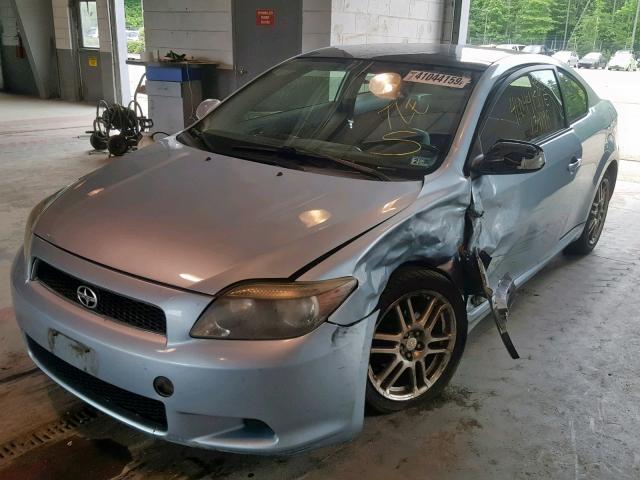 JTKDE177270146494 - 2007 TOYOTA SCION TC BLUE photo 2