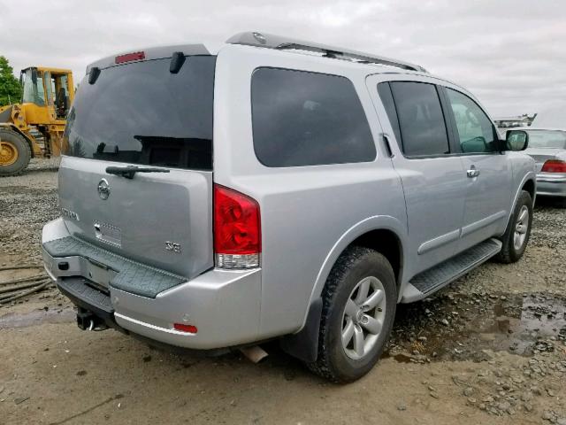 5N1AA0NC2AN623348 - 2010 NISSAN ARMADA SE SILVER photo 4