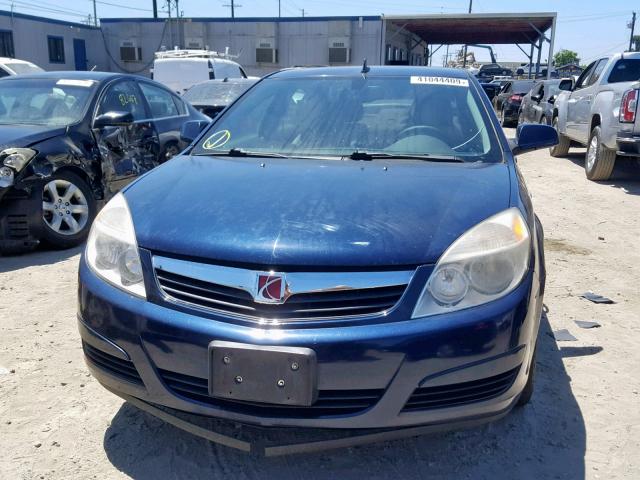 1G8ZS57B19F142707 - 2009 SATURN AURA XE BLUE photo 9