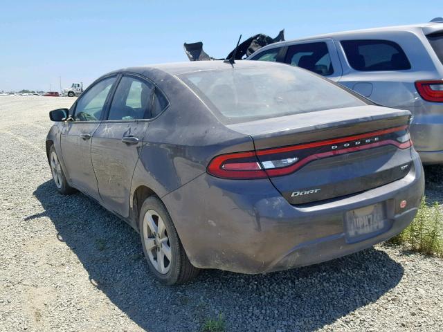 1C3CDFBB3FD330501 - 2015 DODGE DART SXT CHARCOAL photo 3