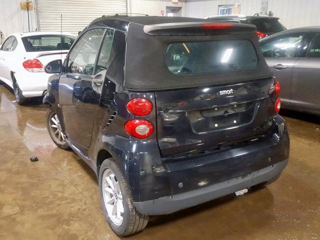 WMEEK31X59K271653 - 2009 SMART FORTWO PAS 黑色 照片 3