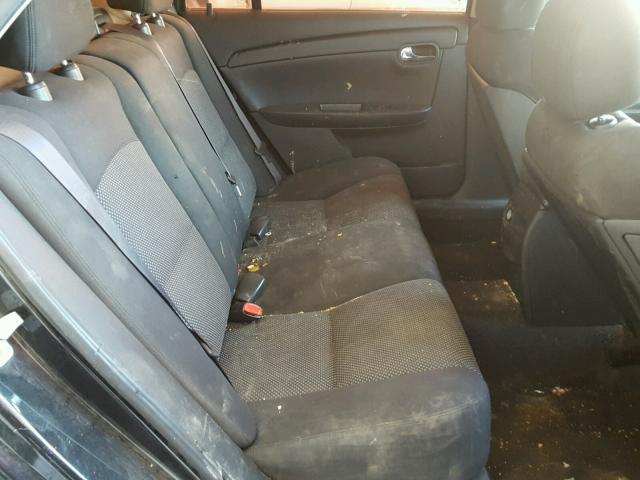 1G1ZH57B494243393 - 2009 CHEVROLET MALIBU 1LT შავი ფოტო 6
