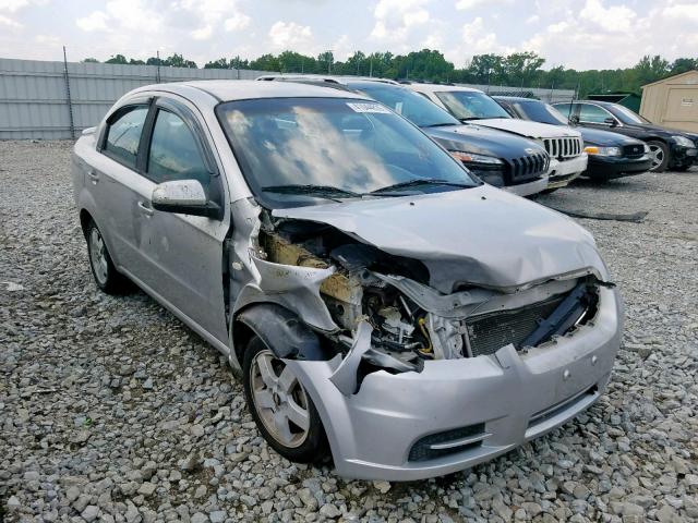 KL1TG56647B119421 - 2007 CHEVROLET AVEO LT SILVER photo 1